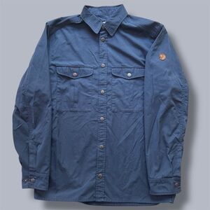 Fjallraven Greenland Shirt Blue Outdoor Gorpcore Trekking Long Sleeve Large